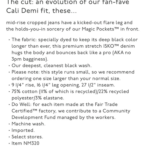 Madewell Mid Rise Kick Out Jeans in Black Rinse Size 27 Stretch Denim NEW $138 - Picture 10 of 11